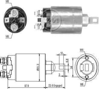 ERA ZM896 - Elettromagnete, Motore d'avviamento www.autoricambit.com