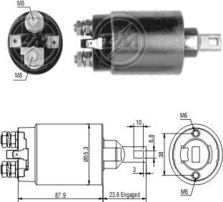 ERA ZM891 - Elettromagnete, Motore d'avviamento www.autoricambit.com