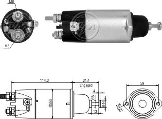 ERA ZM898 - Elettromagnete, Motore d'avviamento www.autoricambit.com