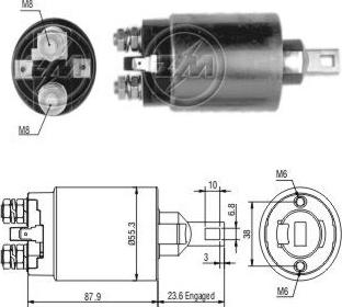 ERA ZM893 - Elettromagnete, Motore d'avviamento www.autoricambit.com