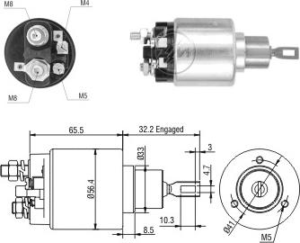 ERA ZM874 - Elettromagnete, Motore d'avviamento www.autoricambit.com