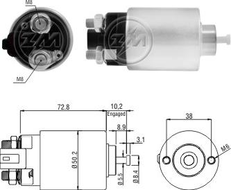 ERA ZM392 - Elettromagnete, Motore d'avviamento www.autoricambit.com