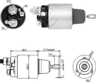 ERA ZM3571 - Elettromagnete, Motore d'avviamento www.autoricambit.com