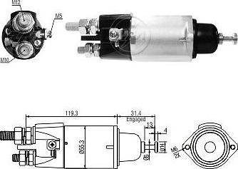 ERA ZM3898 - Elettromagnete, Motore d'avviamento www.autoricambit.com