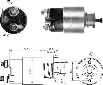 ERA ZM3391 - Elettromagnete, Motore d'avviamento www.autoricambit.com