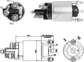 ERA ZM3708 - Elettromagnete, Motore d'avviamento www.autoricambit.com