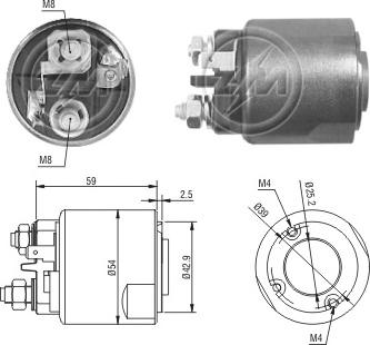 ERA ZM2491 - Elettromagnete, Motore d'avviamento www.autoricambit.com