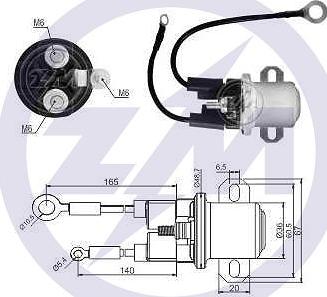 ERA ZM2428 - Elettromagnete, Motore d'avviamento www.autoricambit.com