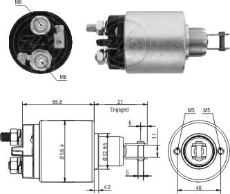 ERA ZM2579 - Elettromagnete, Motore d'avviamento www.autoricambit.com