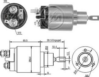 ERA ZM2573 - Elettromagnete, Motore d'avviamento www.autoricambit.com