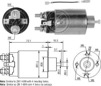 ERA ZM2699 - Elettromagnete, Motore d'avviamento www.autoricambit.com