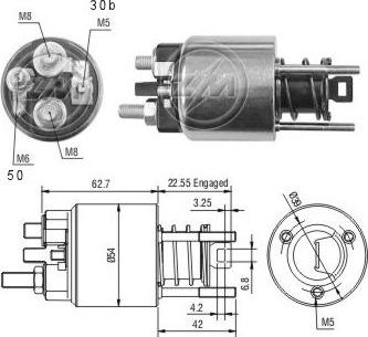 ERA ZM2395 - Elettromagnete, Motore d'avviamento www.autoricambit.com