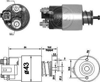 ERA ZM2391 - Elettromagnete, Motore d'avviamento www.autoricambit.com