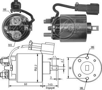 ERA ZM2719 - Elettromagnete, Motore d'avviamento www.autoricambit.com