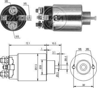 ERA ZM795 - Elettromagnete, Motore d'avviamento www.autoricambit.com