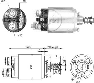 ERA ZM740 - Elettromagnete, Motore d'avviamento www.autoricambit.com