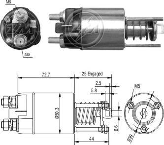 ERA ZM7651 - Elettromagnete, Motore d'avviamento www.autoricambit.com