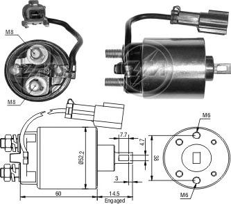 ERA ZM719 - Elettromagnete, Motore d'avviamento www.autoricambit.com