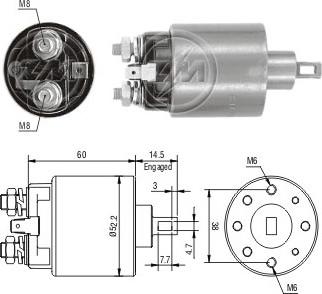 ERA ZM711 - Elettromagnete, Motore d'avviamento www.autoricambit.com