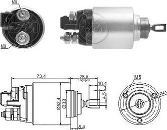 ERA ZM7381 - Elettromagnete, Motore d'avviamento www.autoricambit.com