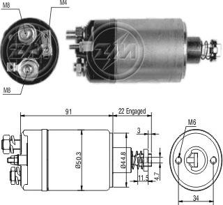 ERA ZM727 - Elettromagnete, Motore d'avviamento www.autoricambit.com