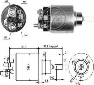 ERA ZM771 - Elettromagnete, Motore d'avviamento www.autoricambit.com