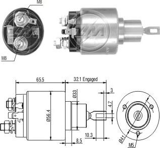 ERA ZM773 - Elettromagnete, Motore d'avviamento www.autoricambit.com