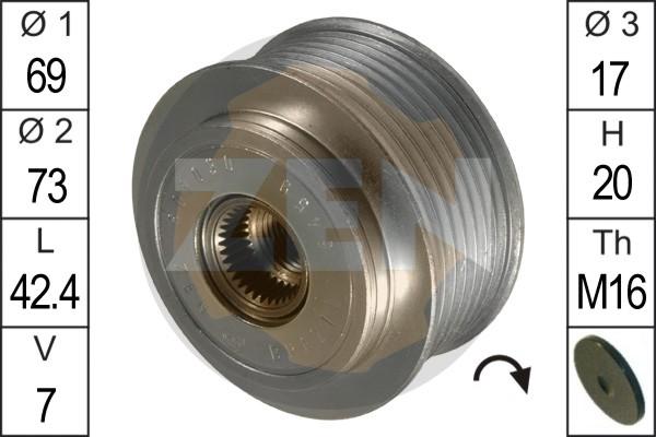 ERA ZN5459 - Puleggia cinghia, Alternatore www.autoricambit.com