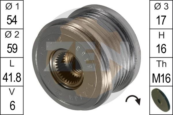 ERA ZN5453 - Puleggia cinghia, Alternatore www.autoricambit.com