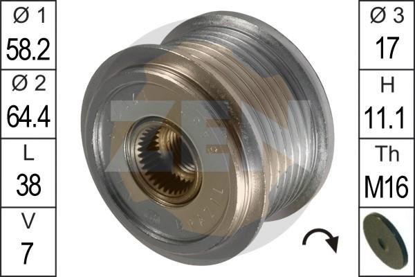 ERA ZN5452 - Puleggia cinghia, Alternatore www.autoricambit.com