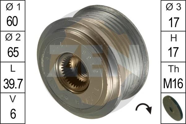 ERA ZN5438 - Puleggia cinghia, Alternatore www.autoricambit.com