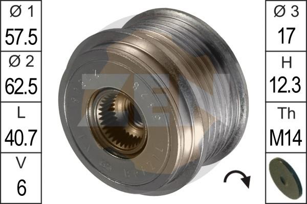 ERA ZN5428 - Puleggia cinghia, Alternatore www.autoricambit.com