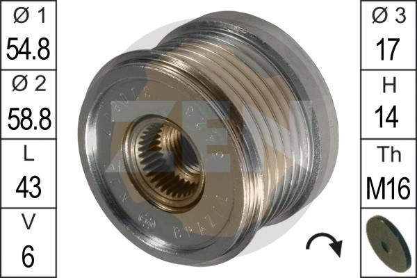 ERA ZN5423 - Puleggia cinghia, Alternatore www.autoricambit.com