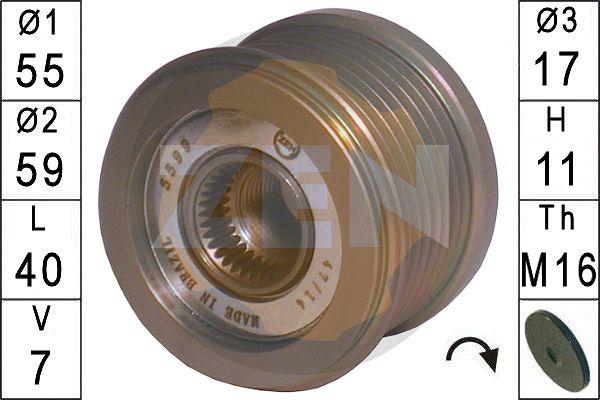 ERA ZN5599 - Puleggia cinghia, Alternatore www.autoricambit.com