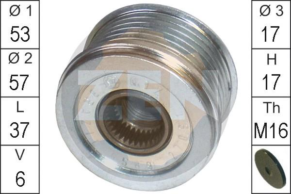 ERA ZN5569 - Puleggia cinghia, Alternatore www.autoricambit.com