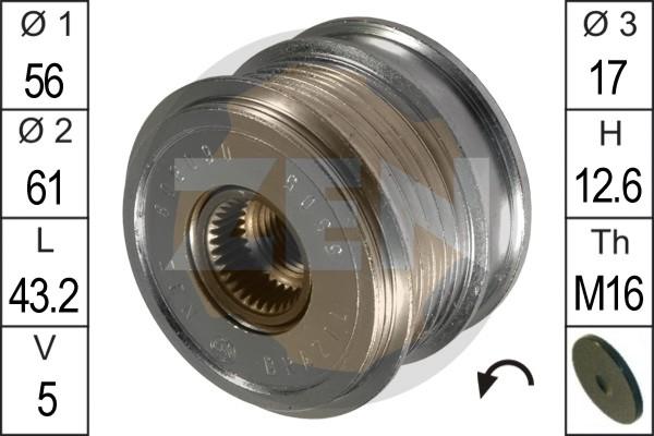 ERA ZN5505 - Puleggia cinghia, Alternatore www.autoricambit.com