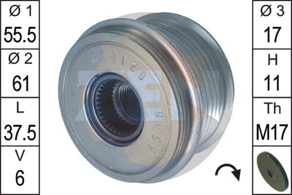 ERA ZN5506 - Puleggia cinghia, Alternatore www.autoricambit.com