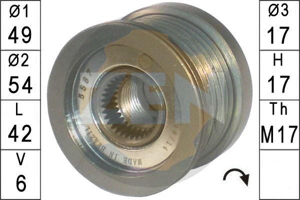 ERA ZN5587 - Puleggia cinghia, Alternatore www.autoricambit.com