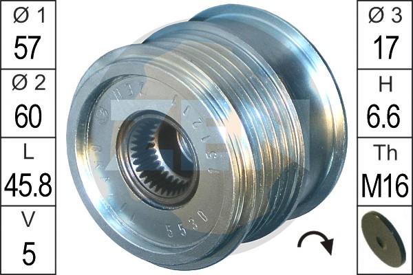 ERA ZN5530 - Puleggia cinghia, Alternatore www.autoricambit.com