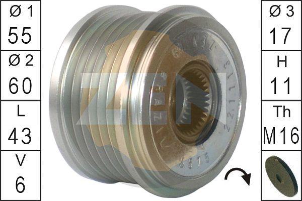 ERA ZN5575 - Puleggia cinghia, Alternatore www.autoricambit.com