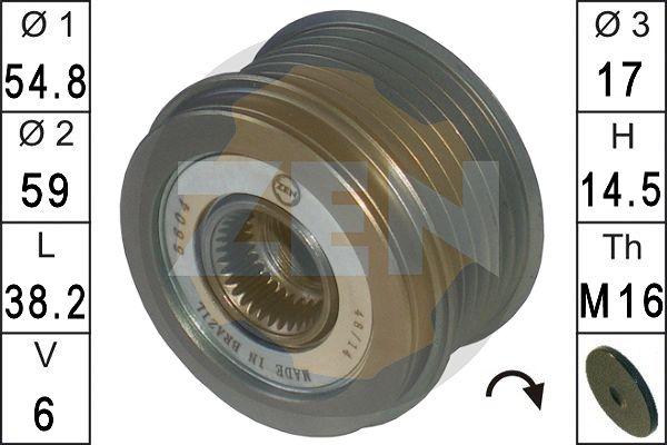 ERA ZN5604 - Puleggia cinghia, Alternatore www.autoricambit.com