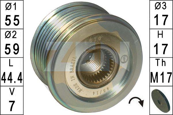 ERA ZN5610 - Puleggia cinghia, Alternatore www.autoricambit.com