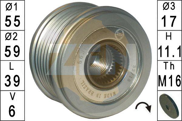 ERA ZN5630 - Puleggia cinghia, Alternatore www.autoricambit.com