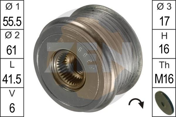 ERA ZN5389 - Puleggia cinghia, Alternatore www.autoricambit.com