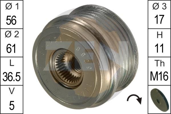 ERA ZN5380 - Puleggia cinghia, Alternatore www.autoricambit.com