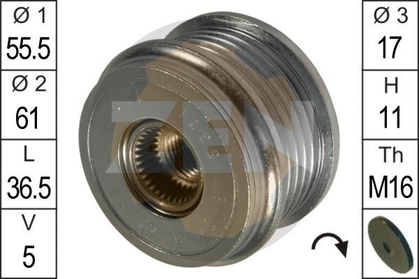 ERA ZN5376 - Puleggia cinghia, Alternatore www.autoricambit.com