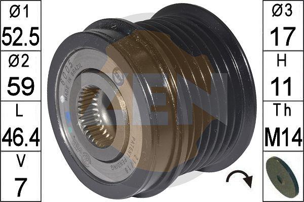 ERA zn6005 - Puleggia cinghia, Alternatore www.autoricambit.com