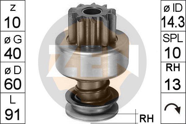 ERA ZN0118 - Pignone, Motorino d'avviamento www.autoricambit.com