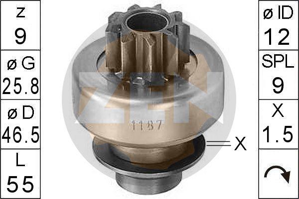 ERA ZN1187 - Pignone, Motorino d'avviamento www.autoricambit.com