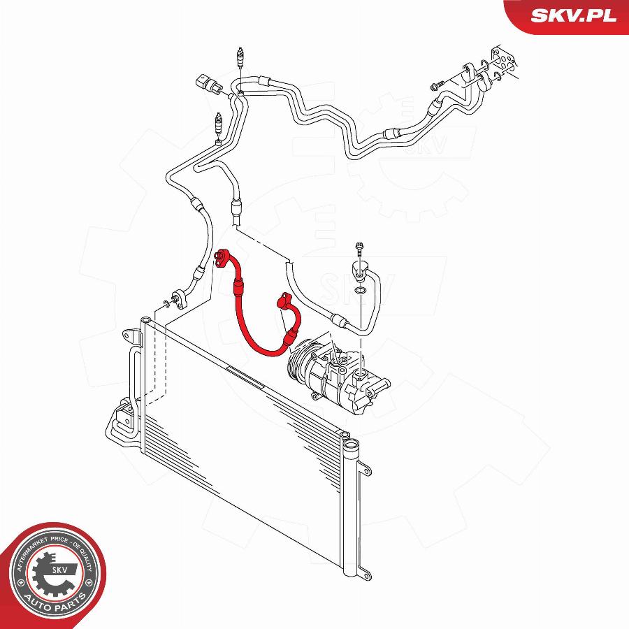 Esen SKV 43SKV548 - Condotto alta pressione, Climatizzatore www.autoricambit.com